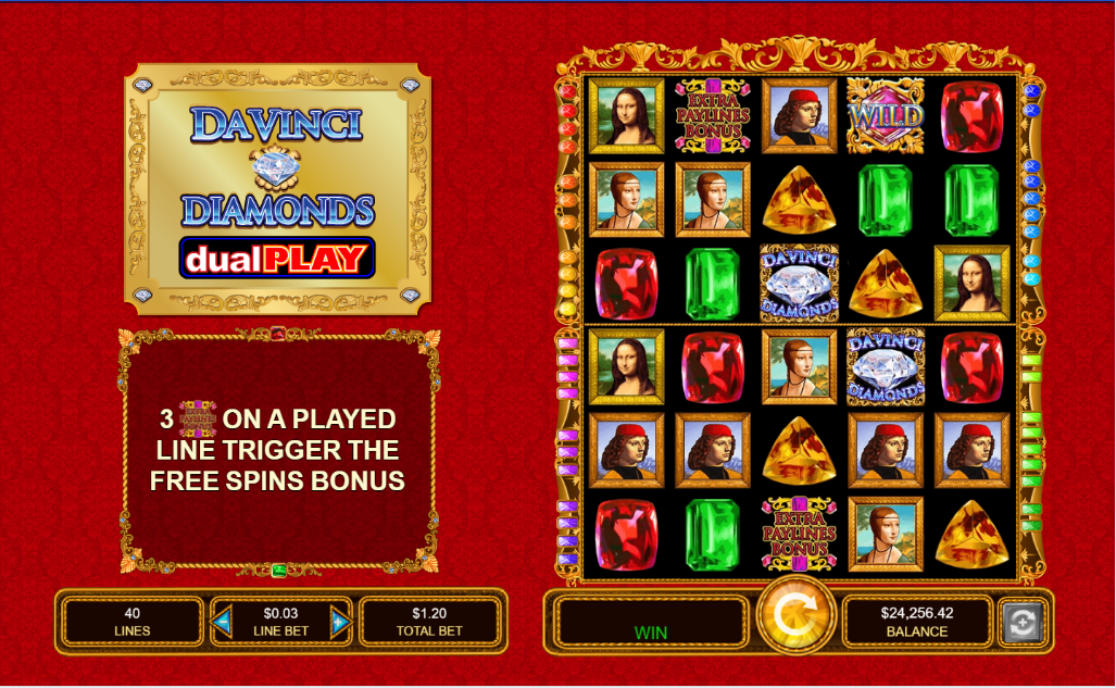 Double Da Vinci Diamonds slot